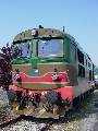 FS diesel locomotive D343 2009 during a locomotive exhibition in Cremona station on May 18th, 2003.