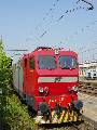FS locomotive E636 284 during a locomotive exhibition in Cremona station on May 18th, 2003.
The train was rebuilt and repainted in this unusual fashion and livery after an accident.