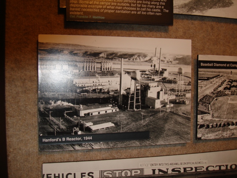DSC01233 A picture of the <<B reactor, the world's first industrial-scale nuclear reactor, was built during World War II as part of the top-secret Manhattan Project to develop the atomic bomb. One of three plutonium production reactors built in total secrecy at Hanford during World War II, B Reactor produced plutonium for the Trinity test at Alamagordo, New Mexico, on July 16, 1945, and for the atomic bomb exploded on Nagasaki on August 9, 1945.>> (from www.b-reactor.org)