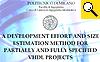 Development Effort estimation for VHDL Projects